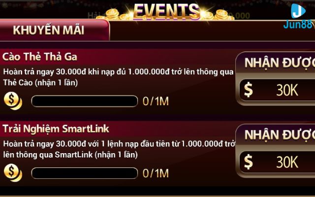 Cập nhật events mới mỗi ngày tại game bài Macao