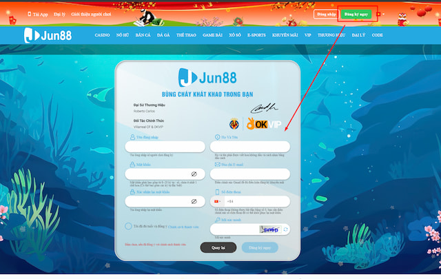 Đăng ký Jun88